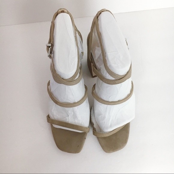 NEW Jessica Simpson Womens Size 10 Raymie Strappy Leather Sandal Heels Shoes - Picture 3 of 12